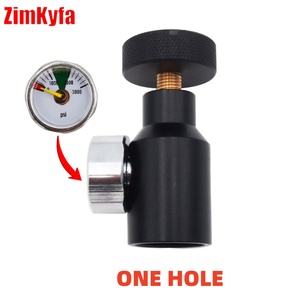 ZimaKyfa Probador de Tanques de CO2 de Alta Presión HPA, Adaptador de Llenado de Aleación de Aluminio 1500psi 3000psi 5000psi con Manómetro G1/2-14, Accesorios 1 - Product Image 4