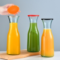 Vente en gros 100ML 250ML 375ML 500ML Bouteilles vides en verre pour boisson au jus de fruits au lait