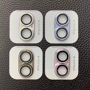 Protector de Pantalla 3D Metálico HD Color Naranja Cósmico <span class=keywords><strong>para</strong></span> iPhone 17 Pro Max, 17 Pro, 17 Air, Cristal Templado Transparente, Colores Originales - Product Image 4