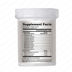 LDJ OEM personnalisé 60 milliards de capsules probiotiques 30 pilules 10 souches prébiotiques soutien de <span class=keywords><strong>la</strong></span> santé intestinale pour adultes renforcement immunitaire - Product Image 2