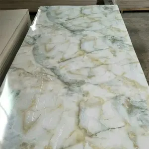 JIDA High Glossy Marble PVC Wall Panel Marble color PVC Panel