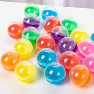 Оптовая продажа, Детские прозрачные твердые цветные, 60 мм, 65 мм, 75 мм, 80 мм, 100 мм, пустые яйца, дешевые, пользовательские игрушки, торговый автомат, пластиковые капсулы - Product Image 4