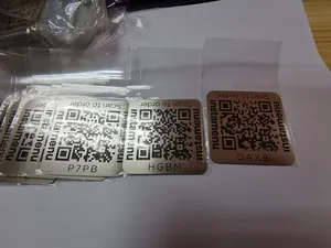 Etching Engrave Print Stainless Steel QR Code Nameplate