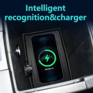 Icreative Chargeur de voiture sans fil à charge rapide 15W avec indicateur LED pour Jeep Wrangler JK 2007-2017 Console centrale - Product Image 2