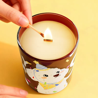 Magnifiques bougies en cire de soja personnalisées imprimées avec motif chien, pour la maison, le spa, les mariages, les fêtes, parfumées
