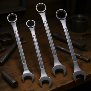 Juego de Llaves Combinadas Saeh de 4 Piezas, Cromadas, Grado Industrial, Herramientas Manuales - Product Image 2