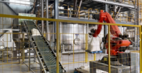 Machine d'emballage robotisée électrique robuste OEM/ODM pour l'emballage de films, plastiques et bois dans le traitement des sacs de matériaux de construction