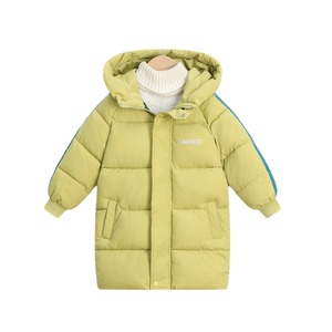Nuova Giacca Imbottita Casual con Cappuccio Ecologica per Bambini e Bambine, Cappotto Invernale Lungo e Caldo con Cerniera - Product Image 5
