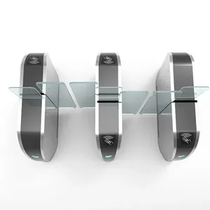 Cao cấp nhận dạng khuôn mặt truy cập có thể thu vào trong nhà xe lăn <span class=keywords><strong>Swing</strong></span> rào cản chống tailgating động cơ không chổi than tự động <span class=keywords><strong>turnstile</strong></span> - Product Image 4
