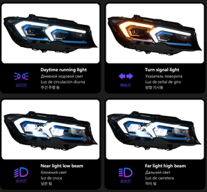 Pour Série 3 G20 G28 2019-2022, nouveau phare LED 12V 6000K 36W, mise à niveau retrofit avec DRL et faisceau bas - Product Image 3