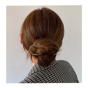 Roségold Silber 2-Zackige Metall-Legierung Haarnadeln Haargabel U-förmige Hochsteckfrisur-Haarstäbchen für Haarstyling-Werkzeug Zubehör - Product Image 6