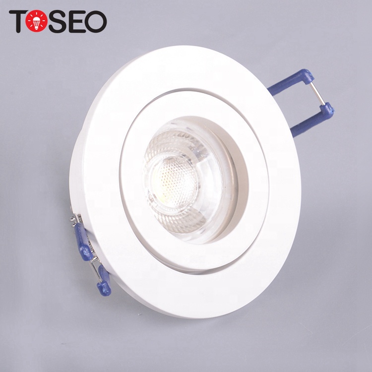 68mm Round LED Ceiling Lamp White Pure Aluminium Gu10 3W LED Spotlight