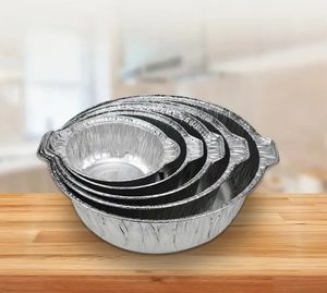 RE3G 1100ml <b>Large</b> Capacity Disposable Aluminum Foil <b>Pot</b> With Lids for <b>Cooking</b> - Product Image 2