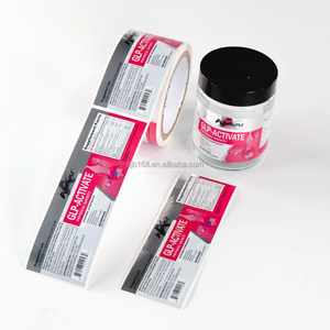 สติ๊กเกอร์ติดฉลากอาหารกันน้ำฉลากบรรจุภัณฑ์อาหารติดโลโก้ยี่ห้อ QR Code สติกเกอร์ติดอาหารสำหรับขวดแก้วฉลากส่วนตัว - Product Image 5