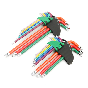 Jeu de clés hexagonales <span class=keywords><strong>Torx</strong></span> à tête courte colorées pour réparation de vélo, 9 pièces, métrique, DIY, OEM - Product Image 6