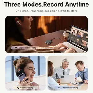 BOYA Notra <span class=keywords><strong>Enregistreur</strong></span> vocal IA en métal, 140+ langues, prise de son à 10 m, résumé, contrôle par application, synchronisation cloud, MagSafe, pour notes, réunions, interviews - Product Image 5