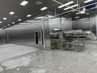 Machine de surgélation rapide à tunnel pour produits de la mer, volailles et pâtisseries, avec bande transporteuse personnalisée en usine