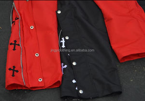 <span class=keywords><strong>Pantaloni</strong></span> <span class=keywords><strong>con</strong></span> <span class=keywords><strong>bottoni</strong></span> <span class=keywords><strong>laterali</strong></span> in Nylon personalizzati di alta qualità all'aperto giacca a vento impermeabile <span class=keywords><strong>pantaloni</strong></span> in poliestere per gli uomini - Product Image 4