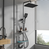 Ensemble de douche numérique thermostatique en bronze canon à 4 fonctions avec pommeau pluie, douchette à main et bidet pour hôtels, usines, OEM, ODM - Vente en gros