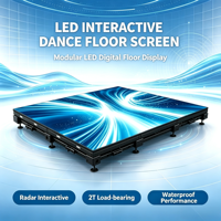 Pantalla LED Interactiva para Pista de Baile, Resistente al Agua IP65, Carga Pesada, Avanzada, Profesional, P3.91, Sensor de Radar, Pantalla Digital para Escenarios y Eventos