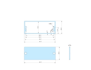 YONGU-J06 Hộp Điện Tử Bằng Nhôm 58*24-80 Hộp DI Trực Tiếp Hoạt Động Chống Bụi - Product Image 6