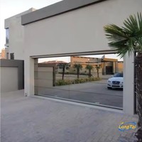 LONG TAI Noyau isolé pour porte de garage sans cadre avec miroir économe en énergie, joints coupe-vent et look moderne