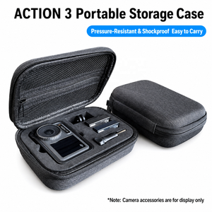 Étui de rangement DJI Osmo <span class=keywords><strong>Action</strong></span> 5 Pro/4/3, sac de transport rigide en EVA pour accessoires de caméra d'<span class=keywords><strong>action</strong></span>, pochette de voyage antichoc en <span class=keywords><strong>toile</strong></span> - Product Image 2