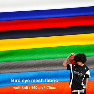 Thiết Kế Mới <span class=keywords><strong>B</strong></span>án Buôn Wicking Khô Phù Hợp Với Thấp Căng 100% <span class=keywords><strong>Polyester</strong></span> Hai Nhỏ Dot Bird Eye Lưới Vải Cho Thăng Hoa - Product Image 1