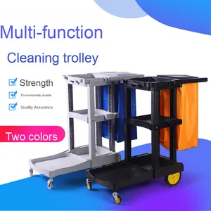 <span class=keywords><strong>Chariot</strong></span> de <span class=keywords><strong>nettoyage</strong></span> multifonctionnel en plastique avec rangement fermé pour l'<span class=keywords><strong>entretien</strong></span> des chambres <span class=keywords><strong>d</strong></span>'hôtel et des propriétés - Product Image 6