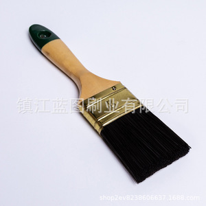 Pinceles Planos para Pintar con Mango de Madera, Fibra Sintética de PET, 12-20mm, Origen Zhenjiang, para Pintura, Pincelado y Limpieza - Product Image 4