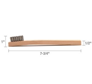 Industrial Grade Stainless Steel Wire <b>Brush</b> with Wood Handle for Cleaning Customizable OEM Support - Product Image 2