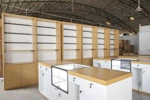 <span class=keywords><strong>Armoire</strong></span> murale de présentation en bois pour magasin de détail, grand présentoir modulaire avec armoires de rangement pour boutique, <span class=keywords><strong>pharmacie</strong></span>, MobileShop - Product Image 5
