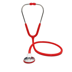 Stéthoscope HMYL 250 mm de simulation médicale pour jeunes, couleur rouge - Product Image 1