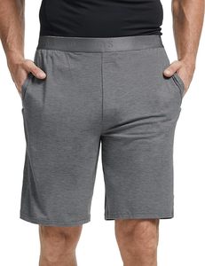 <b>Men's</b> Bamboo Fiber <b>Lounge</b> <b>Shorts</b> Solid Color Casual Sleepwear Breathable Home Wear Summer In-Stock Ready To Ship - Product Image 4