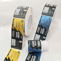 Étiquettes personnalisées imperméables pour bouteilles de compléments vitaminiques, autocollants en vinyle BOPP mat en rouleau pour compléments alimentaires à marque privée