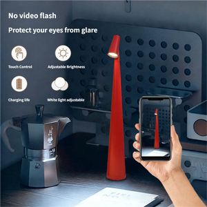 Lampe de table LED sans fil rechargeable, anti-éblouissement, à intensité tactile, portable, pour chevet et bureau, Type-C, lumière blanc chaud pour - Product Image 3