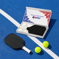 Boîte cadeau pour raquette de pickleball, équipement de protection sportive personnalisable, boîte à tiroirs, double couche de papier blanc, impression offset, accepte la personnalisation
