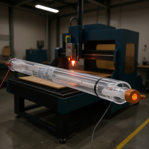 Tube de découpe laser CO2 60W 1250 mm en verre borosilicate refroidi à l'eau pour machines de découpe laser - Product Image 2