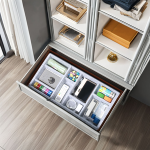 Hot Sale Modern Eco-Friendly Rectangle Flexible Felt Storage Basket <b>Drawer</b> Divider Customizable Thickness for <b>Office</b> Organizer - Product Image 5