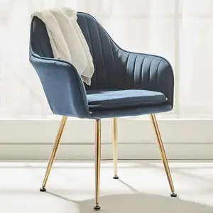 Meubles de cuisine maison scandinave de bonne qualité <span class=keywords><strong>chaises</strong></span> de restaurant en <span class=keywords><strong>velours</strong></span> en tissu rembourré - Product Image 4