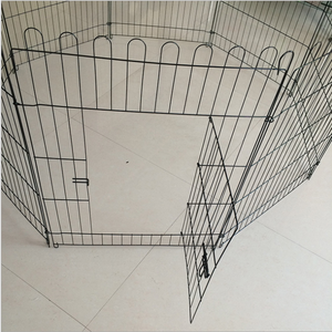 C & C Portable Pliant En Métal Chien Exercice Stylo Respirant Solide Motif Pliable Animal Exercice Clôture En Matière Plastique - Product Image 4