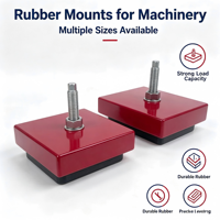 Pieds d'isolation antivibratoires horizontaux réglables LIVA-EP KXLSR pour machine de poinçonnage à amortisseur en caoutchouc