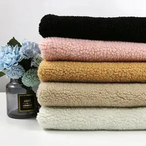 Tissu de laine Sherpa 100% polyester personnalisé HIC pour vêtements d'hiver épais pour hommes