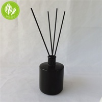 Bâtonnets diffuseurs d'arômes en fibres écologiques durables noires, décoration d'intérieur, accessoires parfumés prêts à offrir, désodorisant d'ambiance