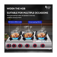 Cuisinière portable à gaz, solaire, batterie, électrique, 6 brûleurs, en acier inoxydable, pour usage commercial, industriel, hôtelier et domestique, avec fonction d'extinction automatique des flammes