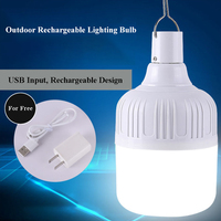 Ampoule portable led rechargeable par USB, lumière d'urgence, stockage facile, auto-rechargeable, 9 12 15 w
