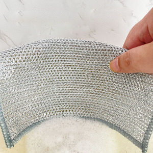 Essuie-tout multifonction en microfibre Esun, chiffon à vaisselle double face avec fil argenté pour le nettoyage de la cuisine et des plaques de cuisson - Product Image 6