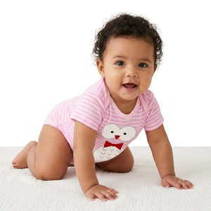 Fournisseur OEM de Combinaisons pour Bébé en Coton Biologique et Lin, avec Boutons à Pression, Vente en Gros - Product Image 1