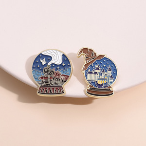 Free Logo Design Enamel Brooch 3D Fashion Ornament Brooch Metal Crafts for Hat Bag Shoe Clothing Decoration