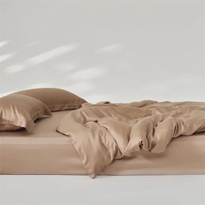 Ensemble de housse de couette moderne en bambou 100% pur tissé, 4 pièces, taille king, 300tc, garni de laine, toutes saisons, personnalisable - Product Image 2